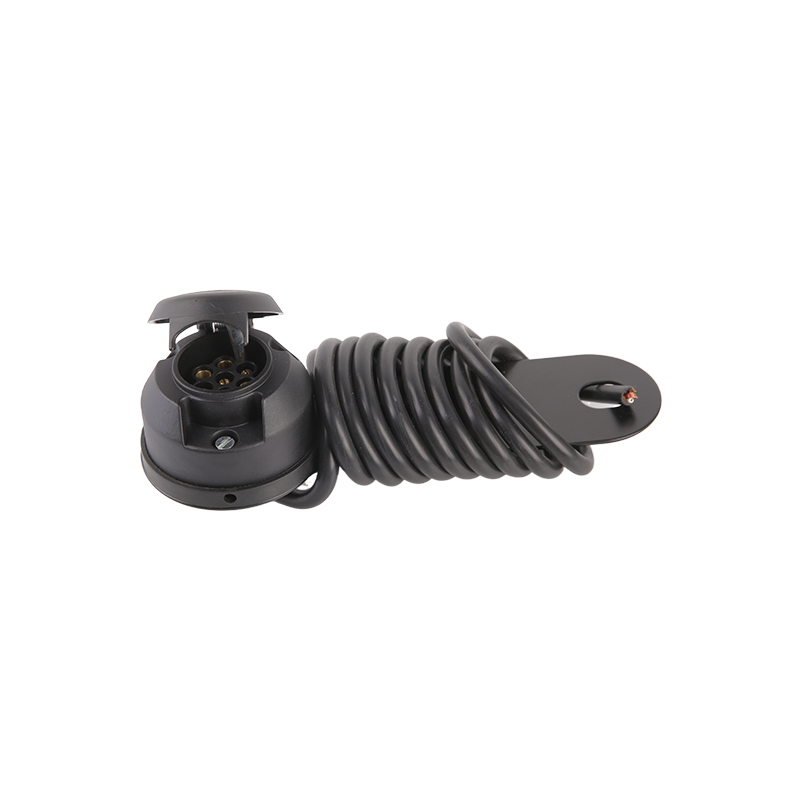 7-polet plastikfatning med metalplade JH010-A