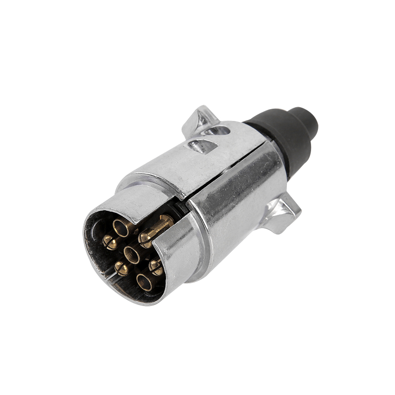 7-benet stort rundt stik i aluminium stil JH015-A