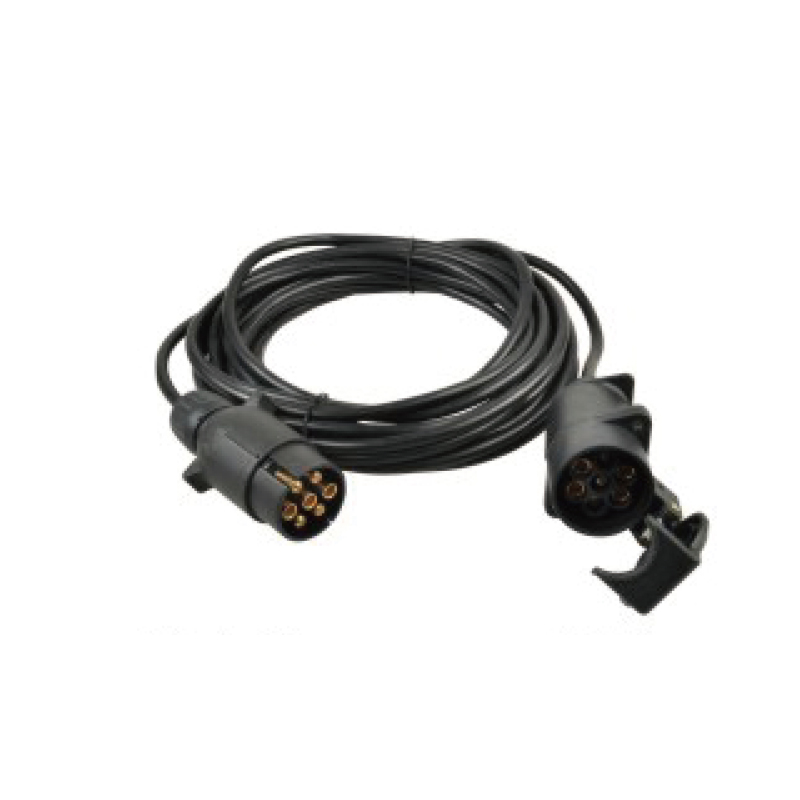 7 polet PVC lige spole, stik, JH006-A og JH014, kabellængde 1m,2m,3m.....JH022